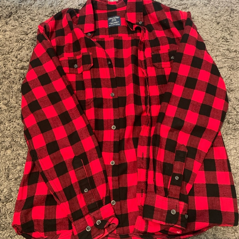 Red and Black Checkered Flannel